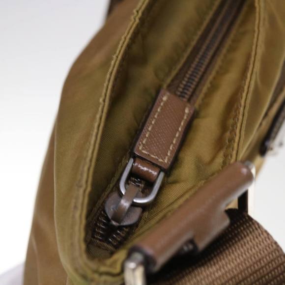 PRADA Shoulder Bag Nylon Brown Auth 66123 - Picture 9 of 16